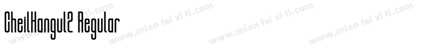 CheilHangul2 Regular字体转换